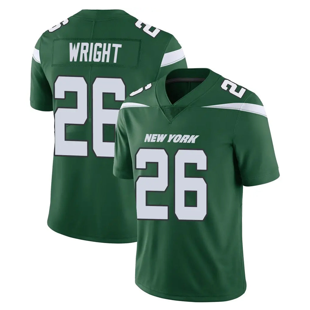 NY.Jets #26 Nahshon Wright Player Green Limited Vapor Home Game Odoa Stitched Jerseys