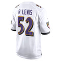 B.Ravens #52 Ray Lewis Player White Alternate Home Odoa Stitched Jerseys