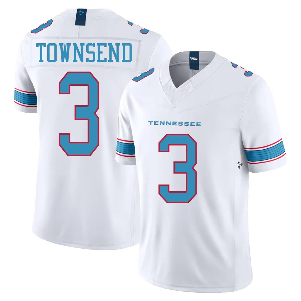 T.Titans #3 Tommy Townsend Player White Limited Vapor F.U.S.E. Home Game Odoa Stitched Jerseys