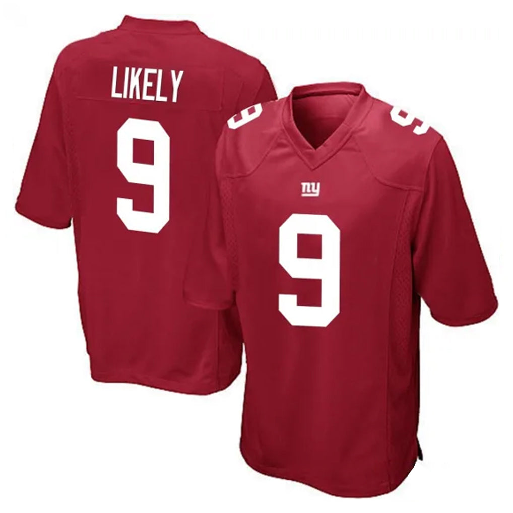 NY.Giants #9 Lsaiah Likely Player Red Home Game Odoa Stitched Jerseys