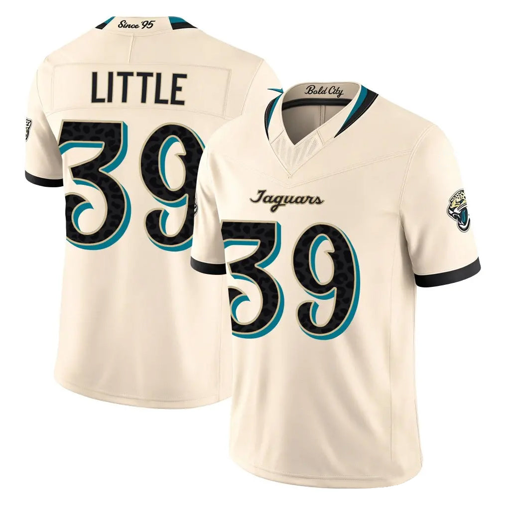 J.Jaguars #39 Cam Little Player Natural Limited 2026 Rivalries Collection Game Odoa Stitched Jerseys