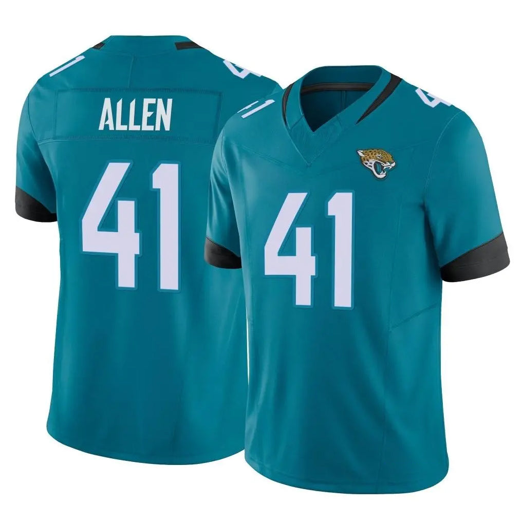 J.Jaguars #41 Josh Hines-Allen Player Teal Vapor F.U.S.E. Limited Home Game Odoa Stitched Jerseys