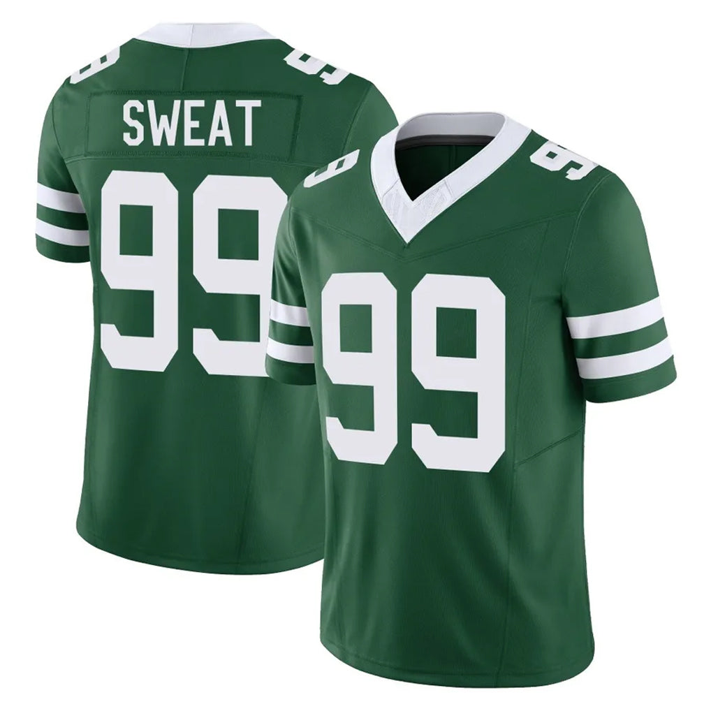 NY.Jets #99 T'Vondre Sweat Player Green Legacy Limited Vapor F.U.S.E. Home Game Odoa Stitched Jerseys