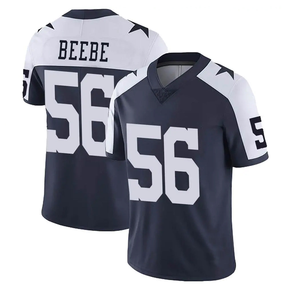 D.Cowboys #56 Cooper Beebe Player Navy-White Limited Alternate Vapor Untouchable Home Game Odoa Stitched Jerseys