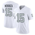 LV.Raiders #15 Fernando Mendoza Player White Vapor F.U.S.E. Limited Home Game Odoa Stitched Jerseys