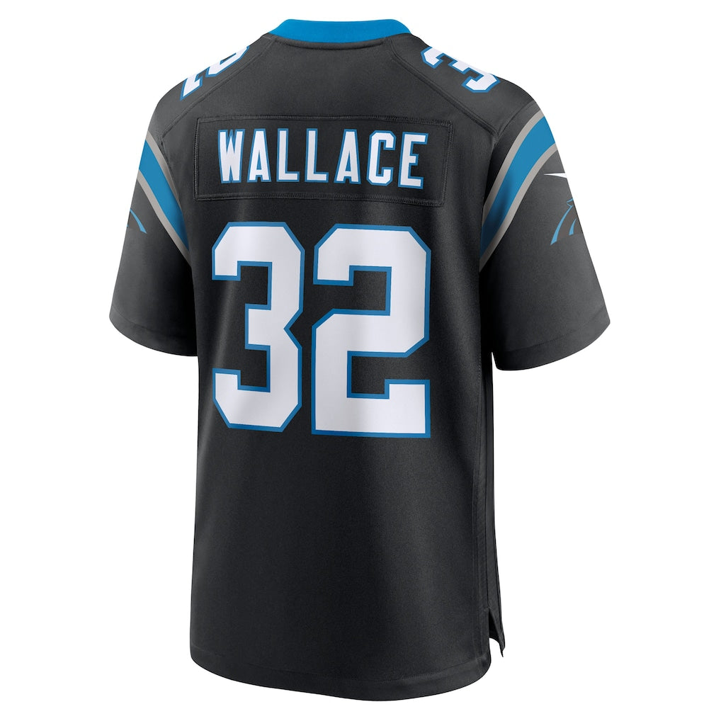 Odoa C.Panthers #32 Trevin Wallace Black Team Game Jersey