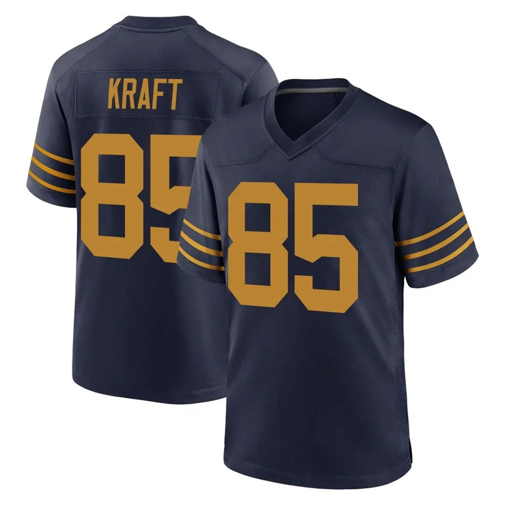 GB.Packers #85 Tucker Kraft Player Navy The 1923 Classic Home Game Odoa Stitched Jerseys