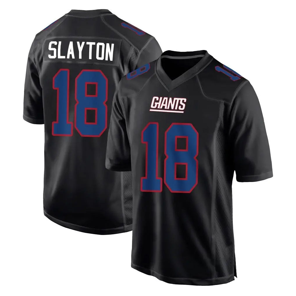 NY.Giants #18 Darius Slayton Player Carbon Fashion Limited Home Game Odoa Stitched Jerseys