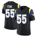 LA.Rams #55 Braden Fiske Player Black Midnight Rivalries Collection Limited Home Game Odoa Stitched Jerseys