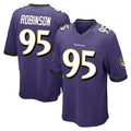 B.Ravens #95 Tavius Robinson Player Purple Color Rush Home Game Odoa Stitched Jerseys