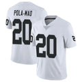 LV.Raiders #20 Isaiah Pola-Mao Player White Limited Vapor Untouchable Home Game Odoa Stitched Jerseys