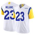 LA.Rams #23 Kyren Williams Player White Limited Vapor F.U.S.E. Home Game Odoa Stitched Jerseys