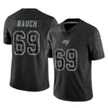 TB.Buccaneers #69 Cody Mauch Player Black Reflective Limited Home Game Odoa Stitched Jerseys