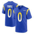 LA.Rams #0 Byron Young Player Royal Home Game Odoa Stitched Jerseys