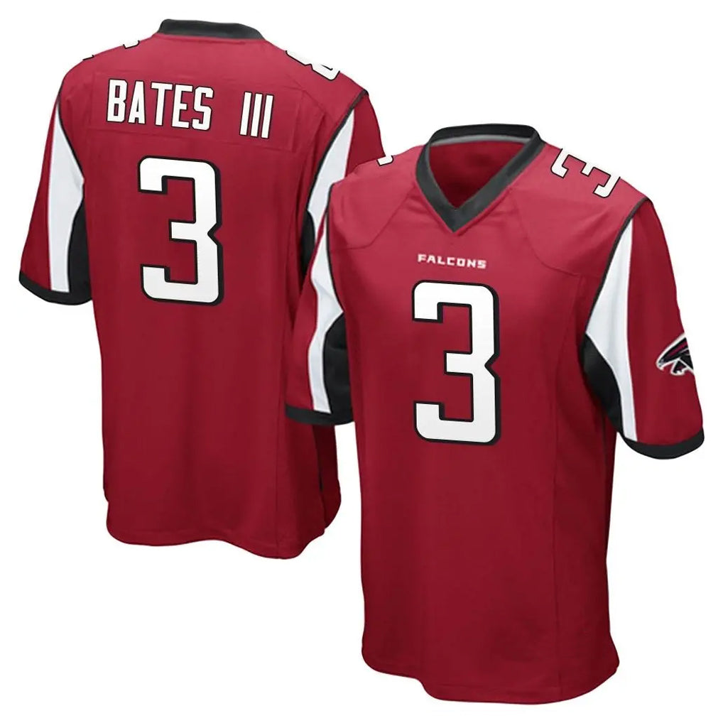 A.Falcons #3 Jessie Bates III Player Red Color Vapor Home Game Odoa Stitched Jerseys