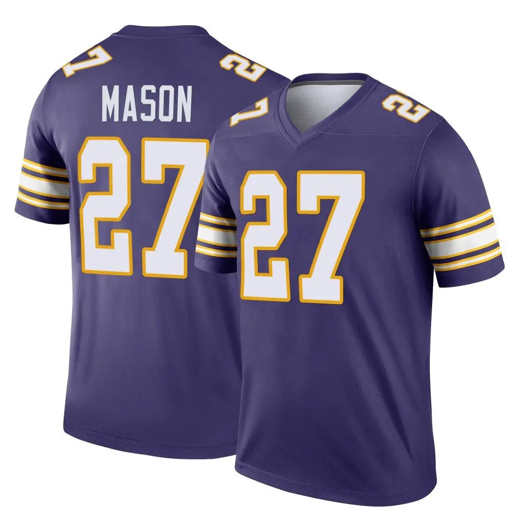 M.Vikings #27 Jordan Mason Player Purple Limited Classic Home Game Odoa Stitched Jerseys