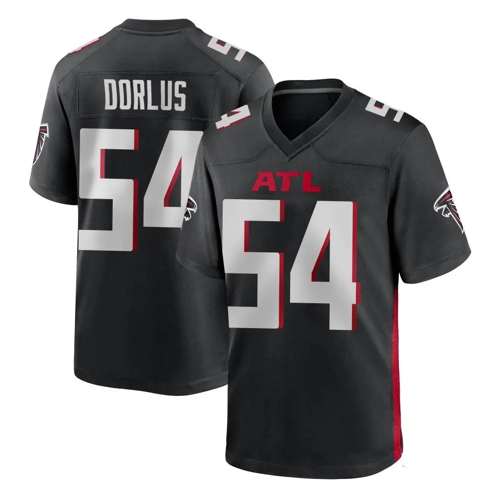 A.Falcons #54 Brandon Dorlus Player Black Home Game Odoa Stitched Jerseys