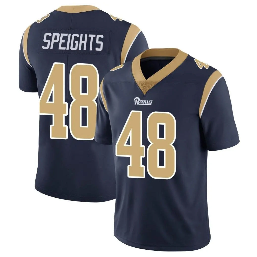 LA.Rams #48 Omar Speights Player Navy Limited Vapor Untouchable Home Game Odoa Stitched Jerseys
