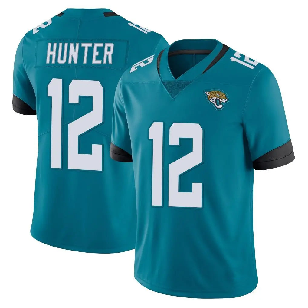 J.Jaguars #12 Travis Hunter Player Teal Vapor Untouchable Limited Home Game Odoa Stitched Jerseys