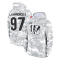 C.Bengals #97 Dexter Lawrence II Player Arctic Camo Salute to Service Pullover Hoodie Limited Odoa Stitched Jerseys