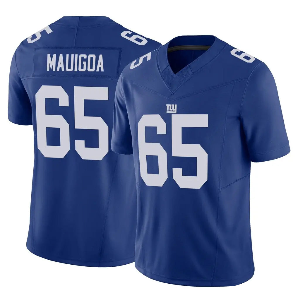 NY.Giants #65 Francis Mauigoa Player Royal Limited Vapor F.U.S.E. Home Game Odoa Stitched Jerseys