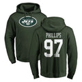 NY.Jets #97 Harrison Phillips Player Green LOGO Pullover Hoodies Limited Game Odoa Stitched Jerseys