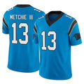 C.Panthers #13 John Metchie III Player Blue Vapor F.U.S.E. Limited Home Game Odoa Stitched Jerseys