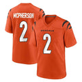 C.Bengals #2 Evan McPherson Player Orange Home Game Odoa Stitched Jerseys
