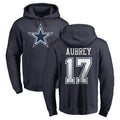 D.Cowboys #17 Brandon Aubrey Player Navy Pullover Hoodies Limited Odoa Stitched Jerseys