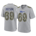 LA.Rams #69 Kevin Dotson Player Gray Atmosphere Fashion Home Game Odoa Stitched Jerseys