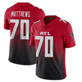 A.Falcons #70 Jake Matthews Player Red Vapor Untouchable Limited Home Game Odoa Stitched Jerseys