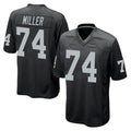 LV.Raiders #74 Kolton Miller Player Black Home Game Odoa Stitched Jerseys