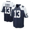 D.Cowboys #13 Caleb Downs Player Navy-White Alternate Home Game Odoa Stitched Jerseys