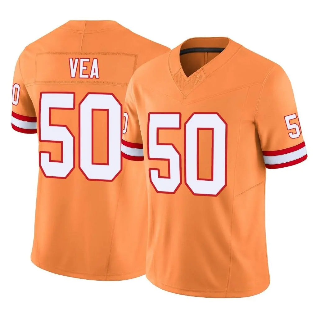 TB.Buccaneers #50 Vita Vea Player Orange Limited Vapor F.U.S.E. Home Game Odoa Stitched Jerseys