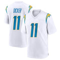 LA.Chargers #11 Cameron Dicker Player White Home Game Odoa Stitched Jerseys