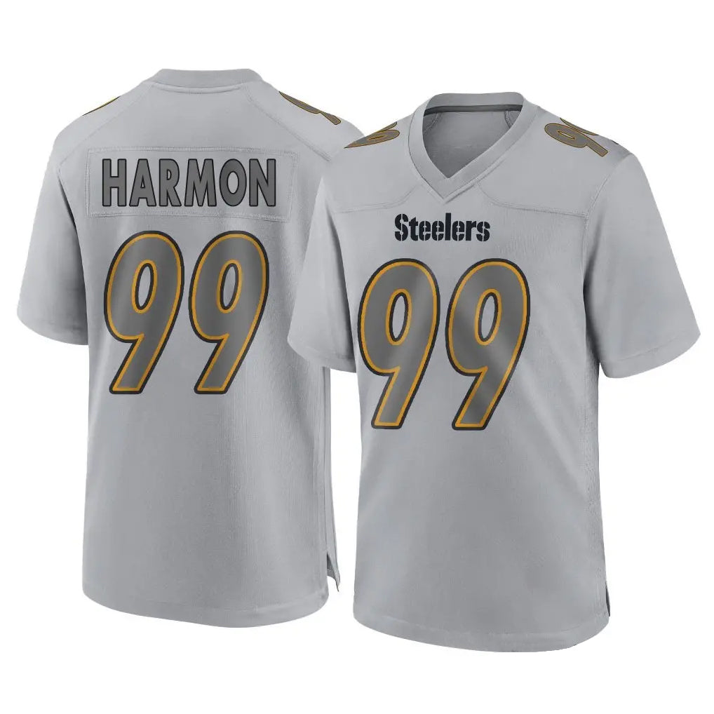 P.Steelers #99 Derrick Harmon Player Gray Atmosphere Fashion Home Game Odoa Stitched Jerseys