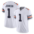 C.Bears #1 Jaylon Johnson Player White Classic Vapor Limited Home Game Odoa Stitched Jerseys