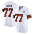 C.Browns #77 Zion Johnson Player White Limited  Vapor 1946 Collection Alternate Game Odoa Stitched Jerseys