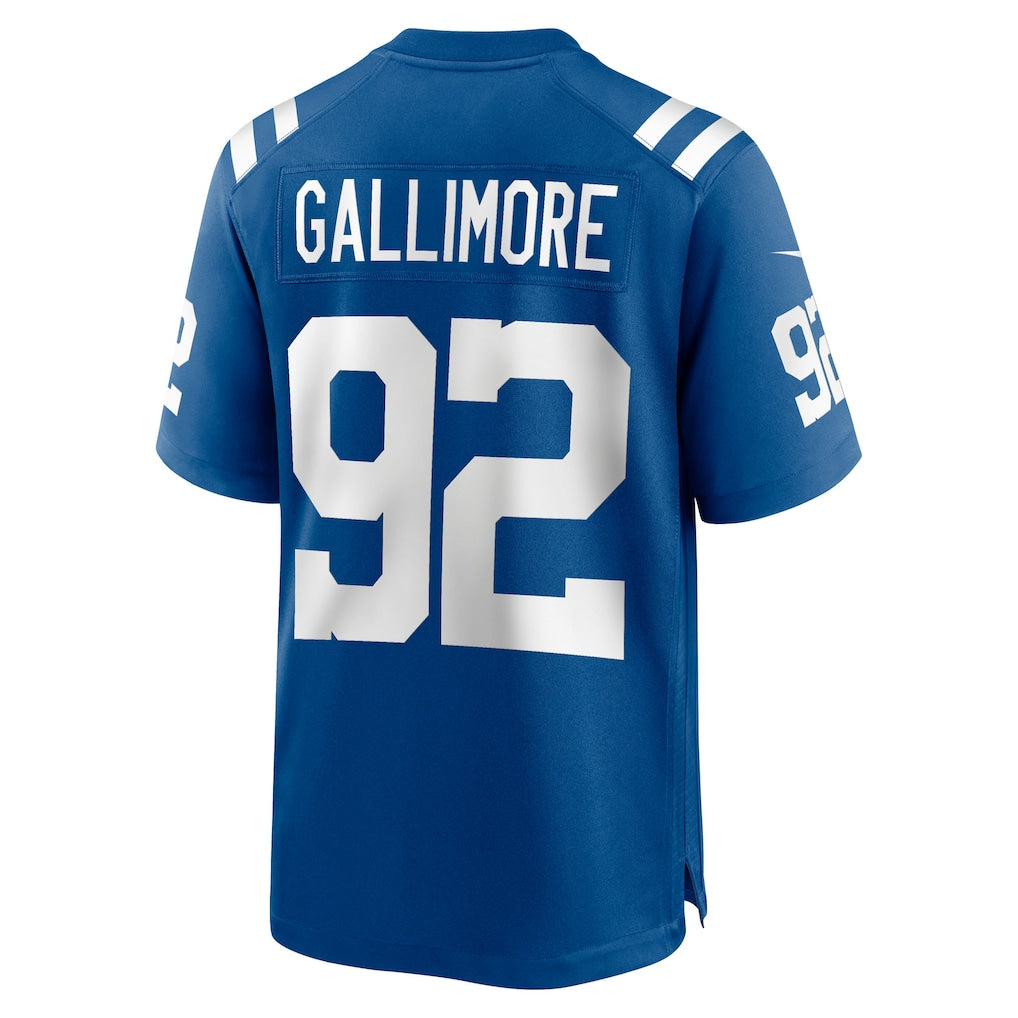 Odoa IN.Colts #92 Neville Gallimore Royal Team Game Jersey