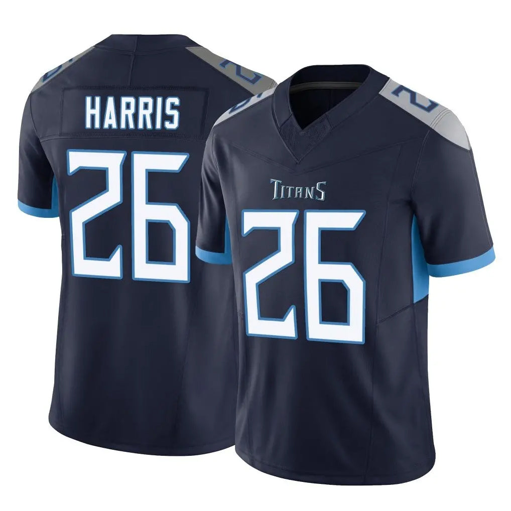 T.Titans #26 Marcus Harris Player Navy Limited Vapor F.U.S.E. Home Game Odoa Stitched Jerseys