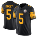 P.Steelers #5 Jalen Ramsey Player Black Limited Color Rush Home Game Odoa Stitched Jerseys