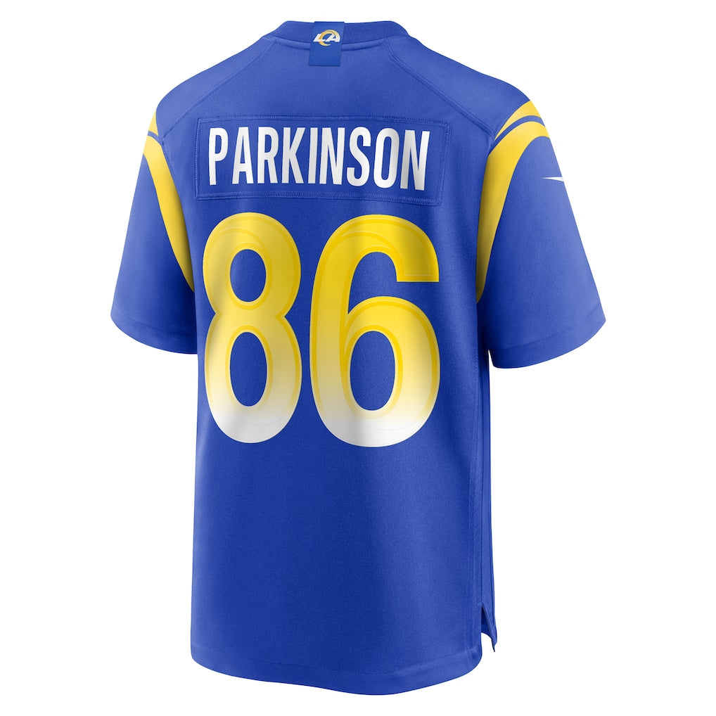 Odoa LA.Rams #86 Colby Parkinson Royal Game Jersey