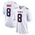 NE.Patriots #18 Kyle Williams Player White Fashion Limited Home Game Odoa Stitched Jerseys