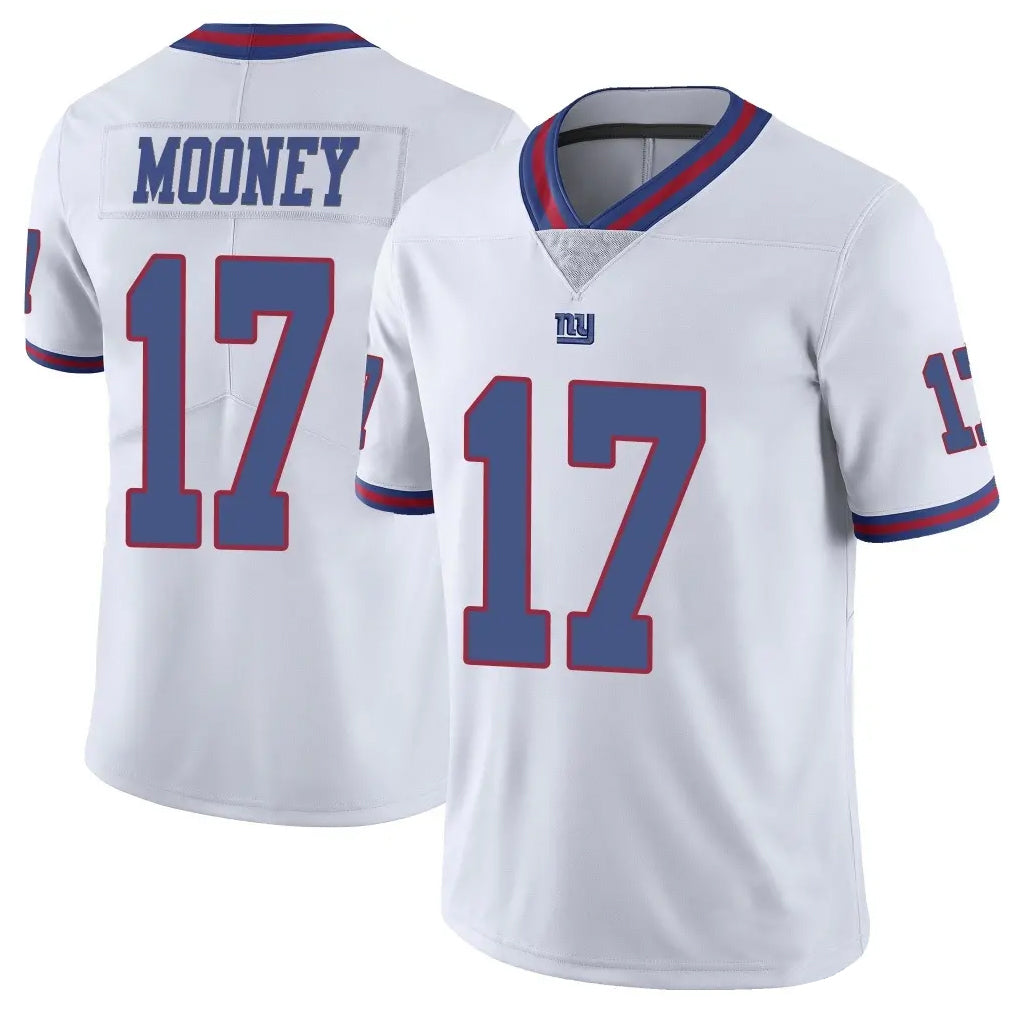 NY.Giants #17 Darnell Mooney Player White Color Rush Home Game Odoa Stitched Jerseys