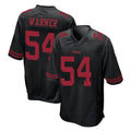 SF.49ers #54 Fred Warner Player Black Alternate Home Game Odoa Stitched Jerseys