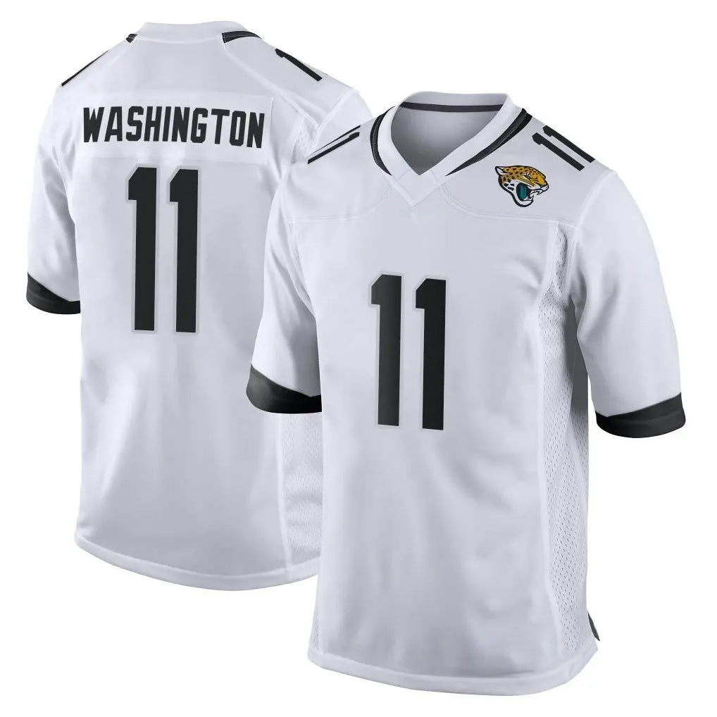 J.Jaguars #11 Parker Washington Player White Home Game Odoa Stitched Jerseys