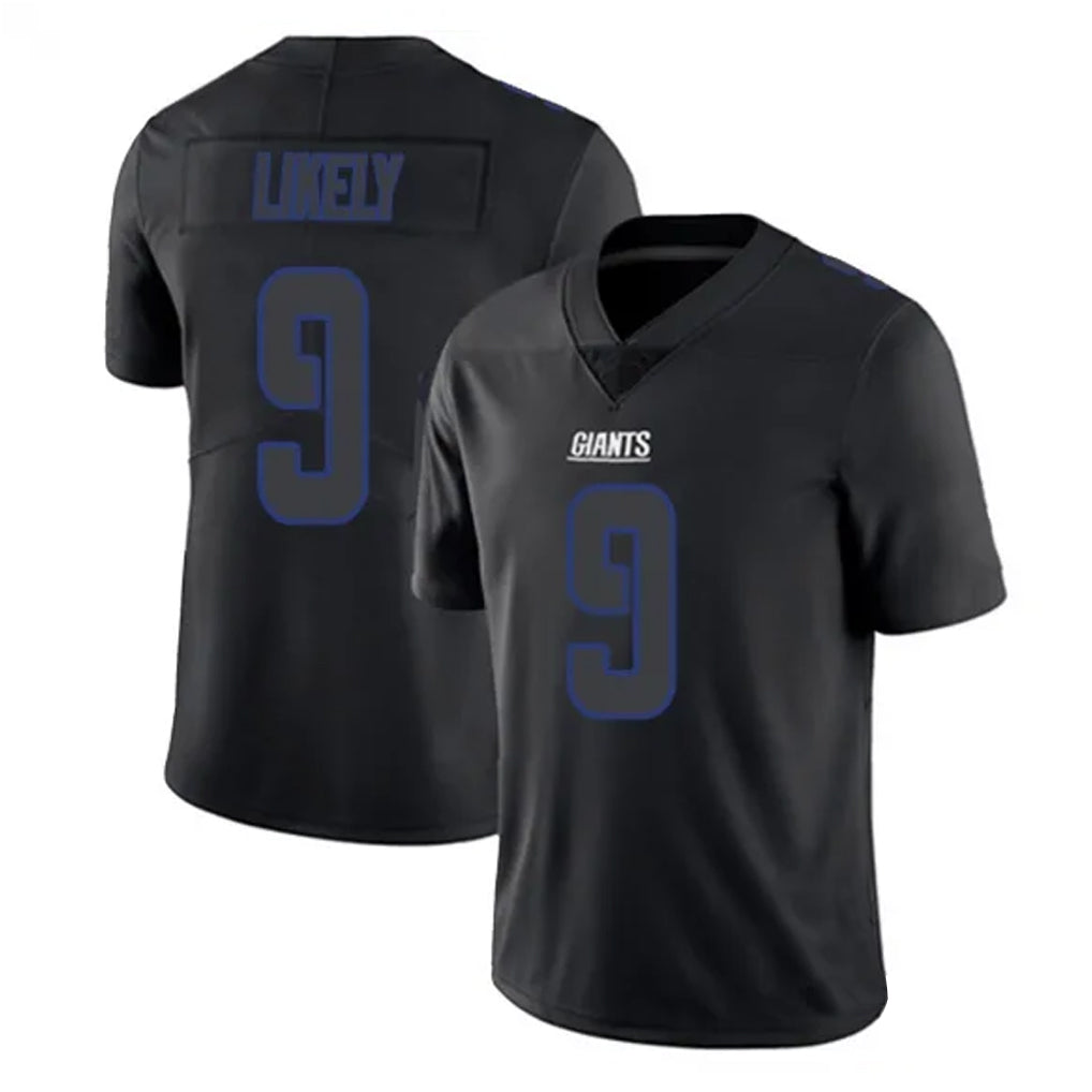 NY.Giants #9 Lsaiah Likely Player Black Impact Limited Home Game Odoa Stitched Jerseys