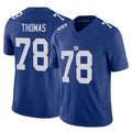 NY.Giants #78 Andrew Thomas Player Royal Limited Vapor F.U.S.E. Home Game Odoa Stitched Jerseys