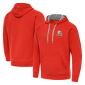 C.Browns ## Browns Blank Player Orange Brushed Carbon Pullover Hoodie Limited Odoa Stitched Jerseys