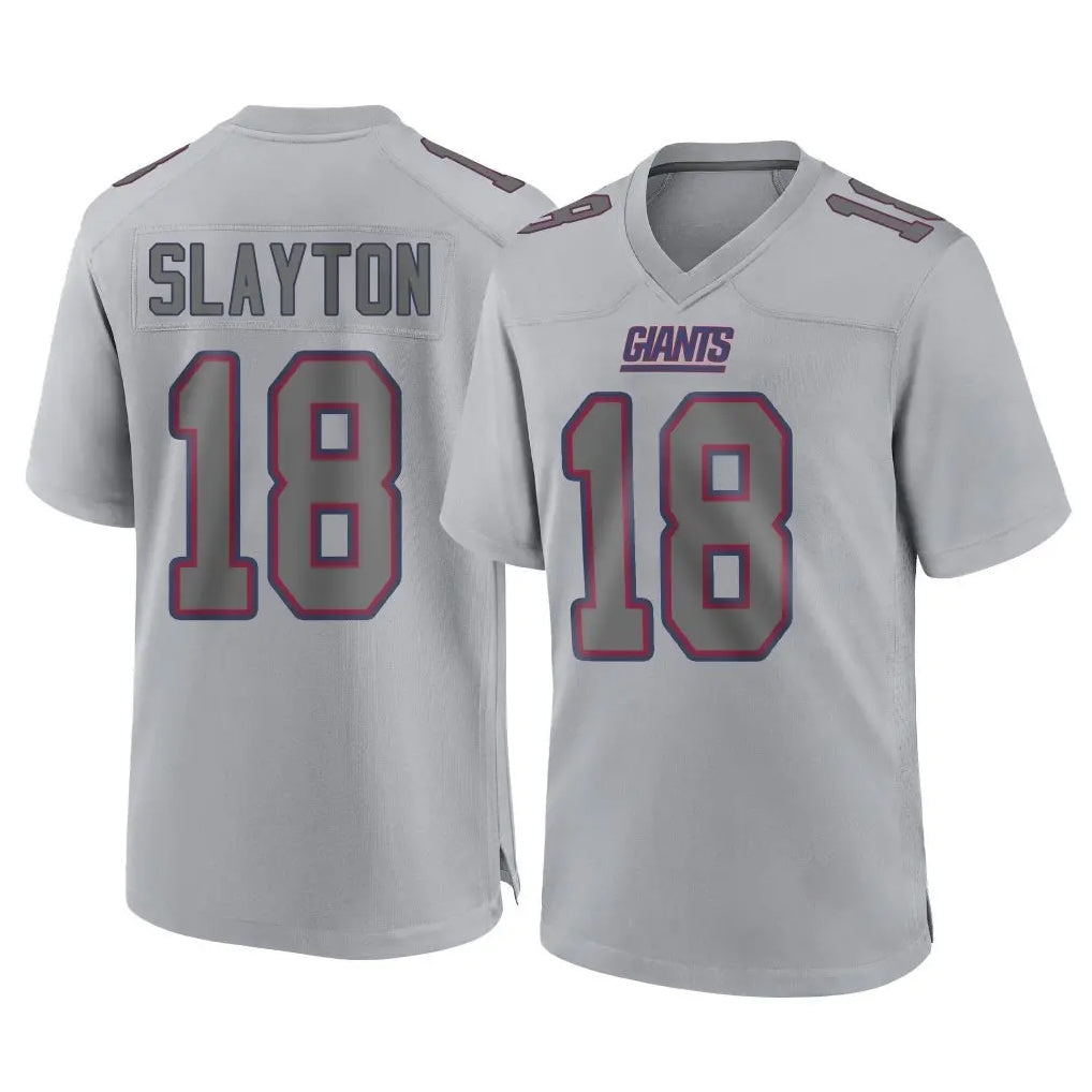NY.Giants #18 Darius Slayton Player Gray Atmosphere Fashion Limited Game Odoa Stitched Jerseys